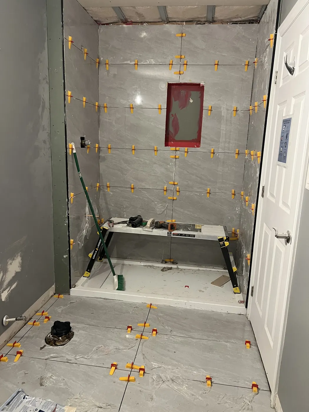 Bathroom renovation in progress