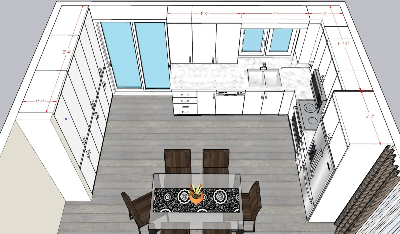 Kitchen renovation layout and planning
