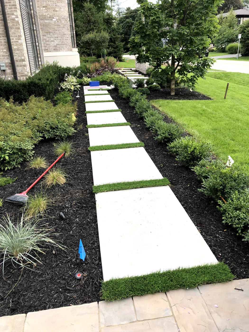 Patio, walkway and hardscape project by KRT Construction 8