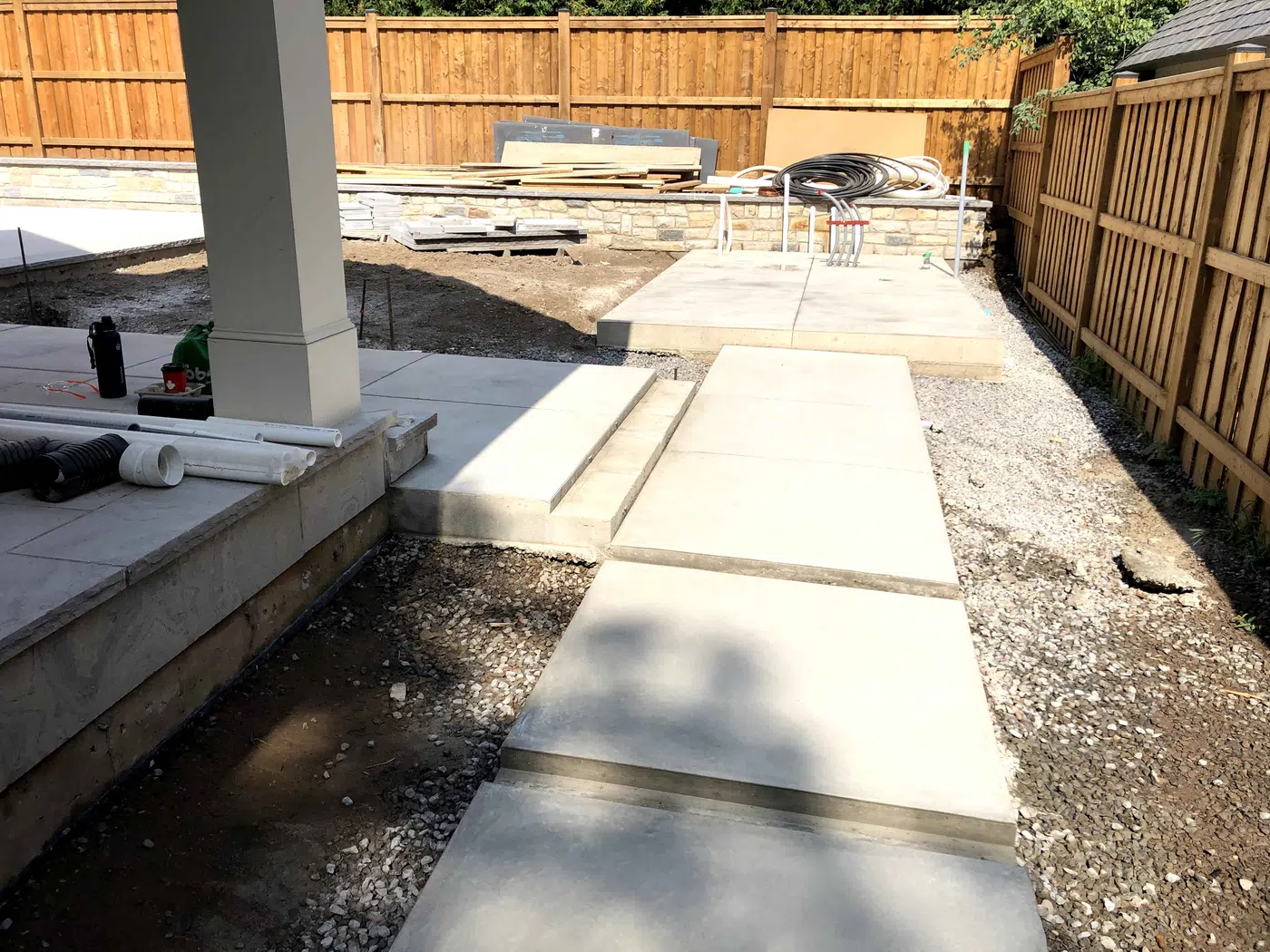 Patio, walkway and hardscape project by KRT Construction 11