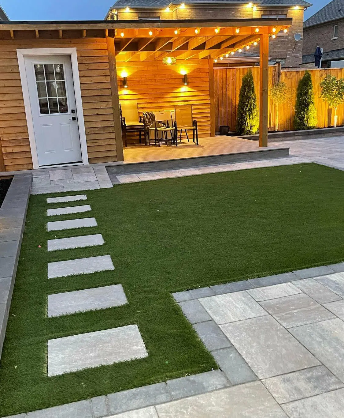 Patio, walkway and hardscape project by KRT Construction 20